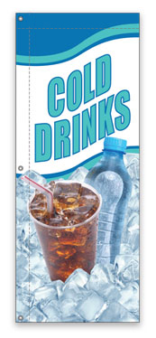 Cold Drinks Concession Food Flag