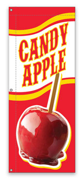 Candy Apple Concession Food Flag
