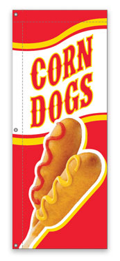 Corn Dogs Concession Food Flag