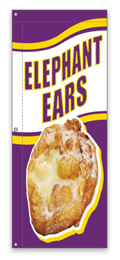 Elephant Ears Concession Food Flag