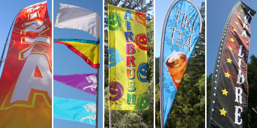Custom Printed Flags Banners Pennants Concession Show Carnival Amusement
