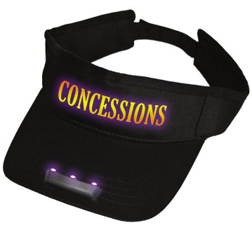 Halloween LED lighted visor