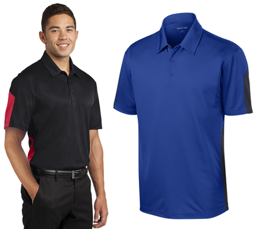 ST695 Posicharge Active Textured Colorblock Polo