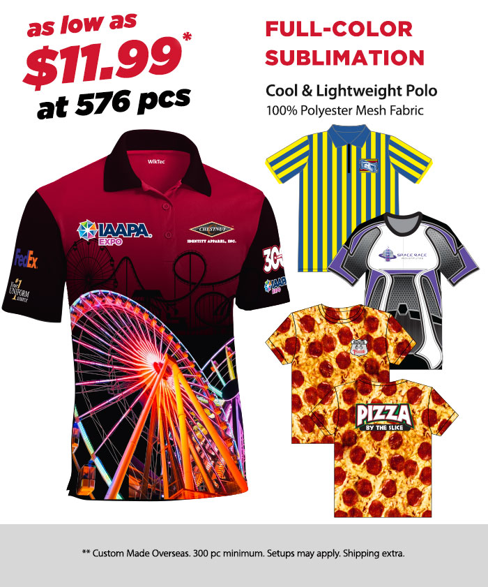 Custom Dye Sublimated Polo Shirt