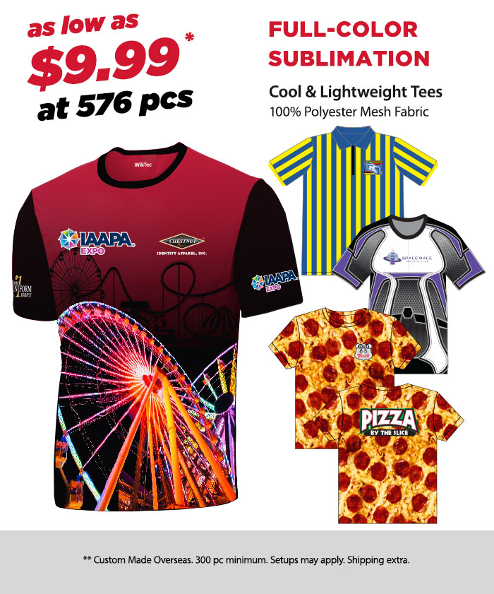 Custom Dye Sublimated T-Shirts