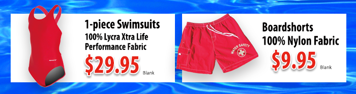 1-piece swimsuits - board shorts
